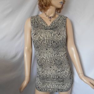 New MICHAEL KORS Medium Animal Print Bodycon Sleeveless Stretch Dress SEXY!